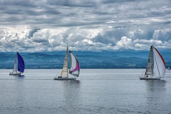 voiliers sous spi asymétrique