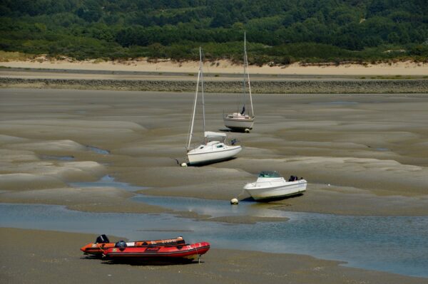 voiliers à marée basse