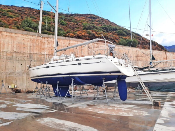 bateau en carénage