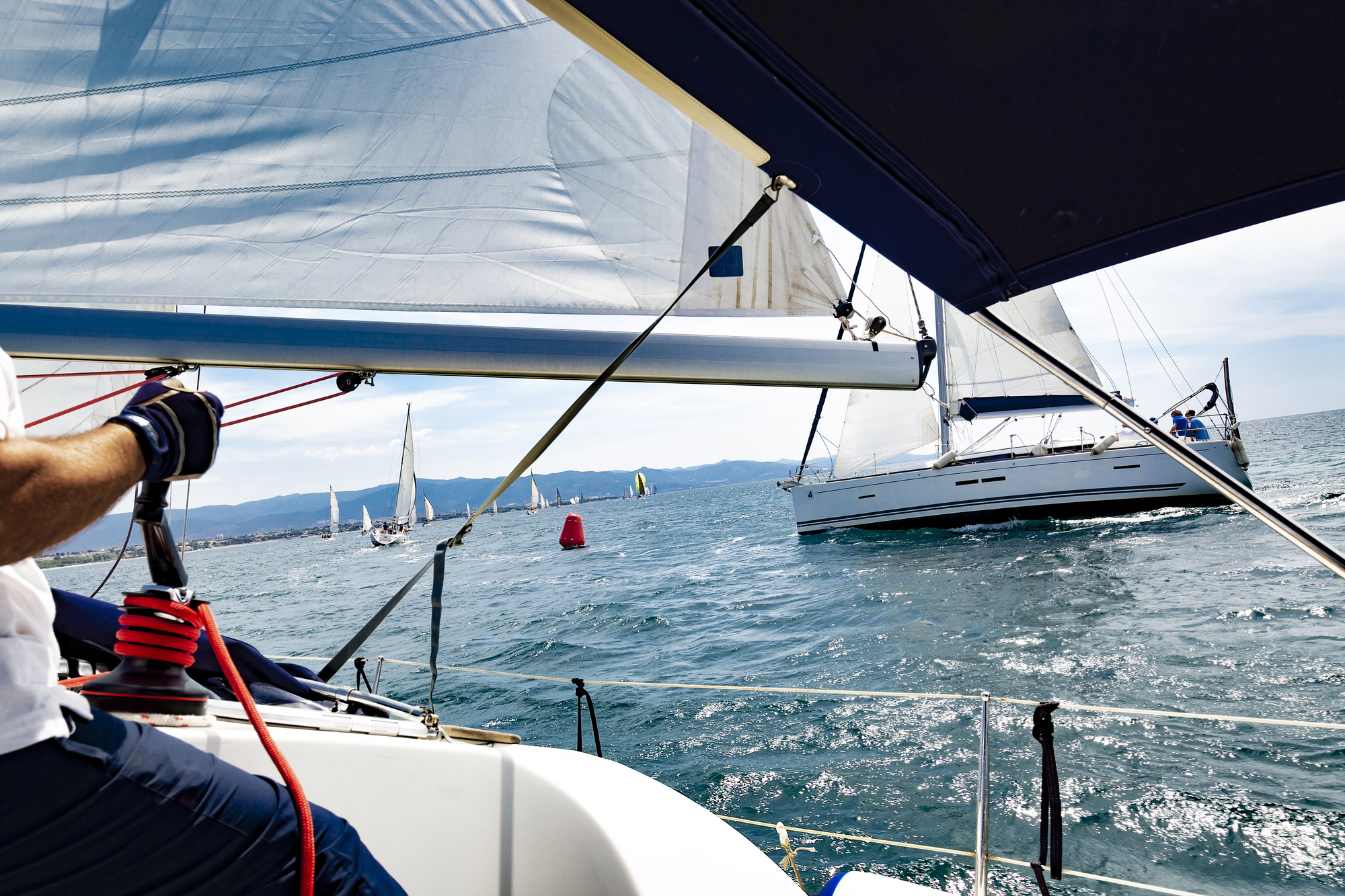 skipper en régate